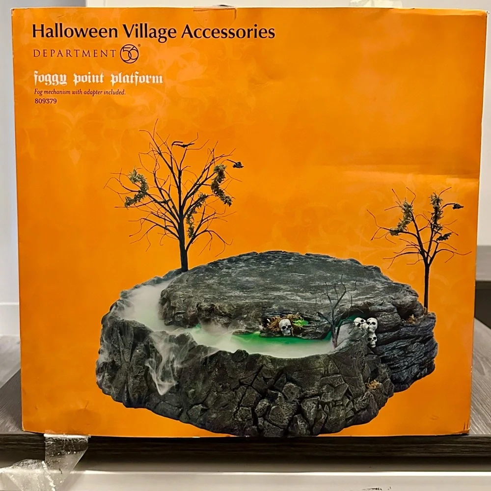 Department 56 Foggy Point Platform - Black and Gray - Picture 1 of 11